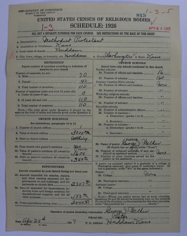 Scan of Methodist Protestant Church: 815