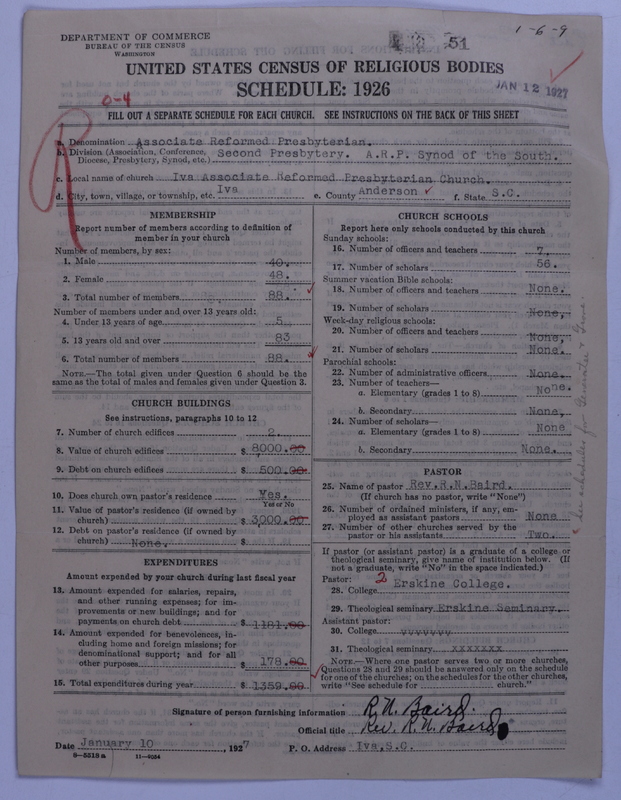 Scan of Associate Reformed Presbyterian Church: 51