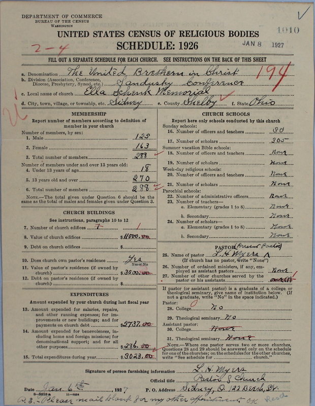 Scan of Church of the United Brethren in Christ: 1010