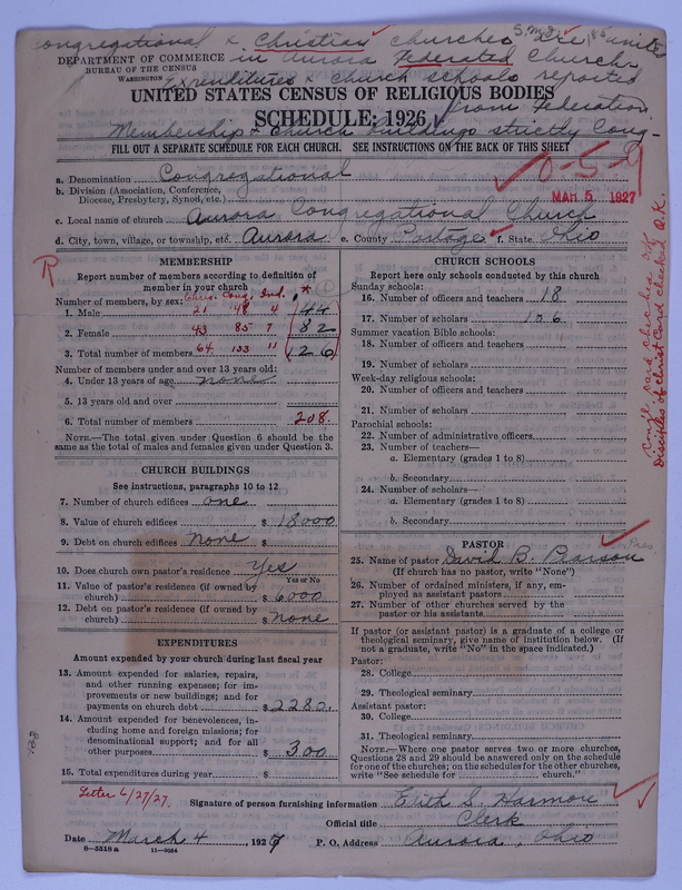 Scan of Federated Churches: 185