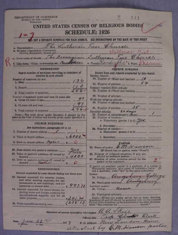 Scan of Lutheran Free Church: 111