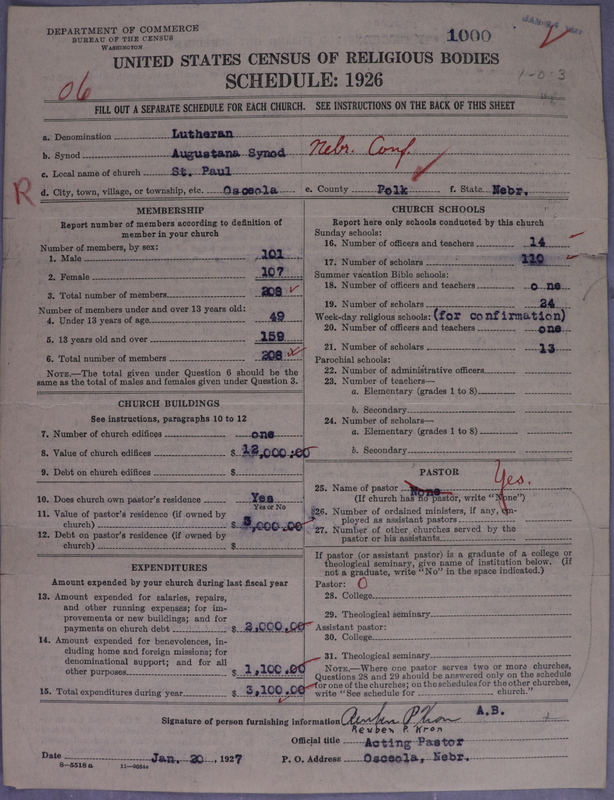 Scan of Evangelical Lutheran Augustana Synod of North America: 1000