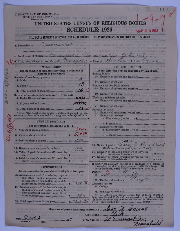 Scan of Universalist Church: 119