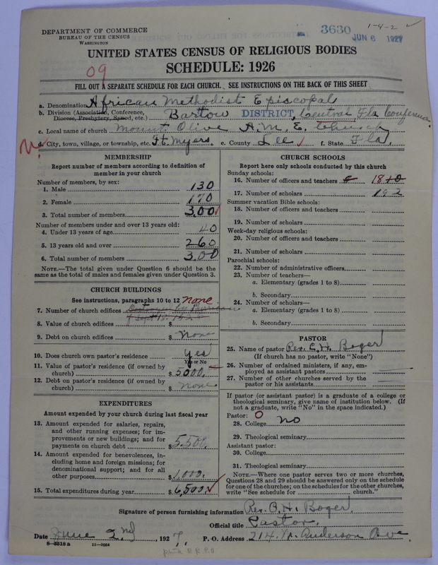 Scan of African Methodist Episcopal Church: 3630