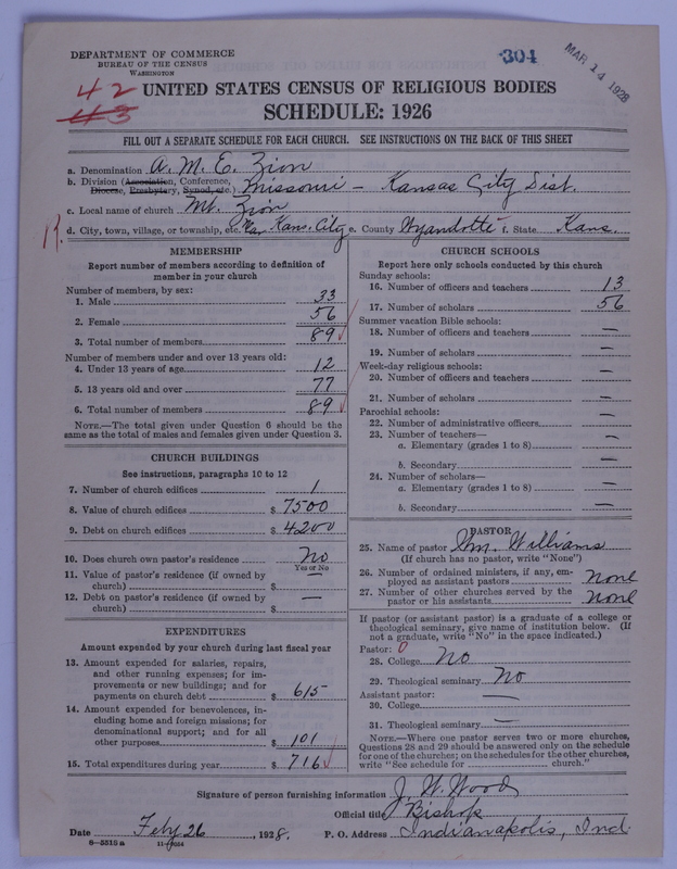 Scan of African Methodist Episcopal Zion Church: 304