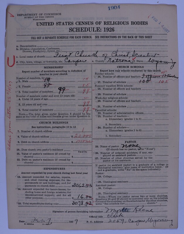 Scan of Church of Christ, Scientist: 1904