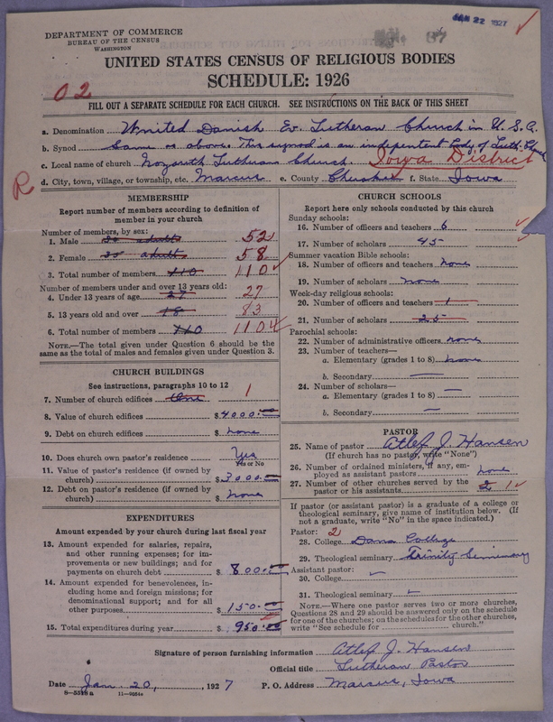 Scan of United Danish Evangelical Lutheran Church in America: 87