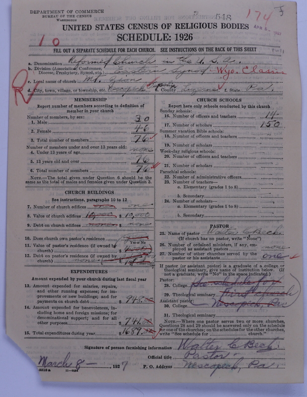 Scan of Reformed Church in the United States: 548