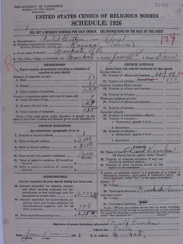 Scan of Church of the United Brethren in Christ: 2189