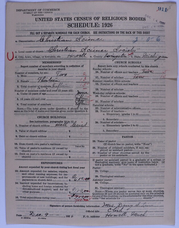 Scan of Church of Christ, Scientist: 911