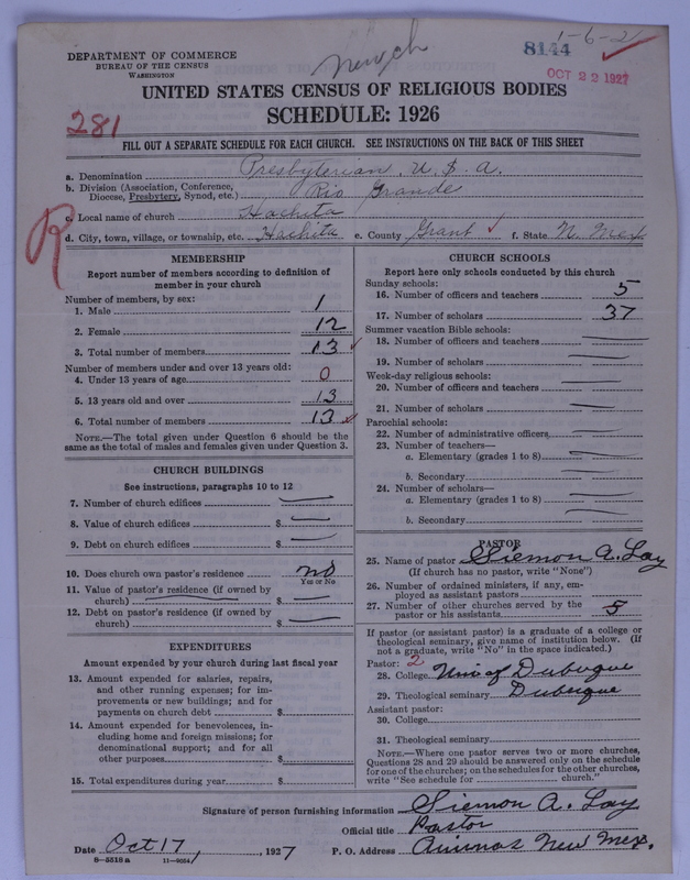 Scan of Presbyterian Church in the United States of America: 8144
