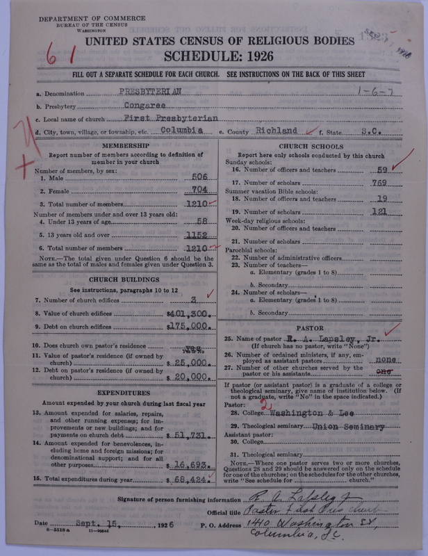 Scan of Presbyterian Church in the United States: 1523