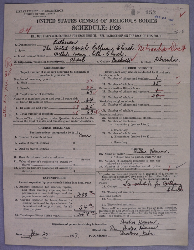 Scan of United Danish Evangelical Lutheran Church in America: 153