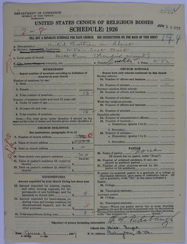 Scan of Church of the United Brethren in Christ: 2735