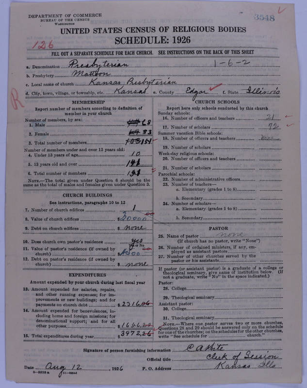 Scan of Presbyterian Church in the United States of America: 3548