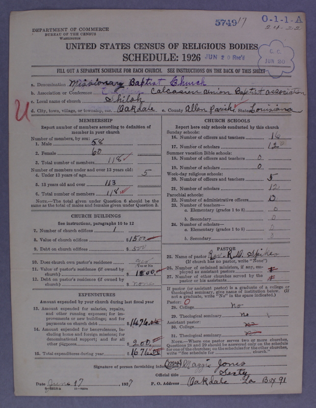 Scan of Negro Baptists: 5749