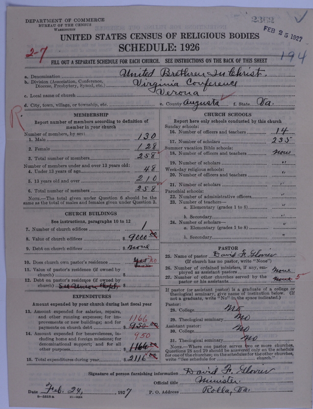 Scan of Church of the United Brethren in Christ: 2362