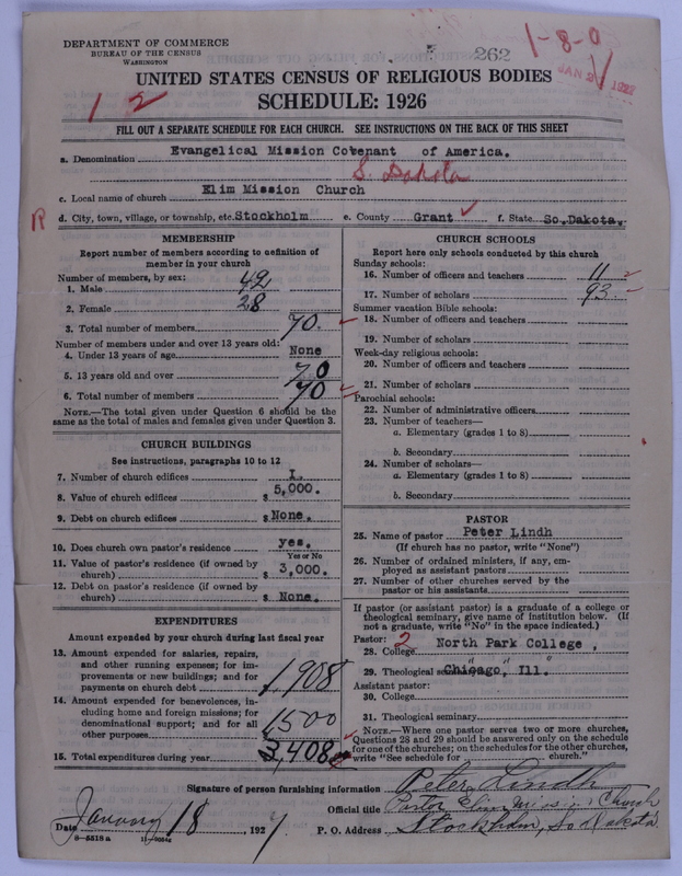 Scan of Swedish Evangelical Mission Covenant of America: 262