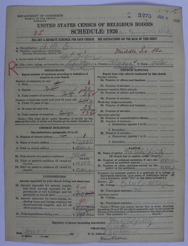 Scan of African Methodist Episcopal Church: 3275