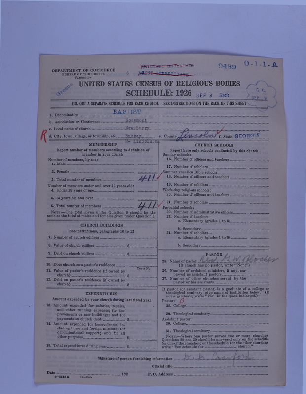 Scan of Negro Baptists: 9489