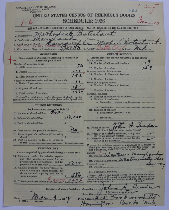 Scan of Methodist Protestant Church: 896