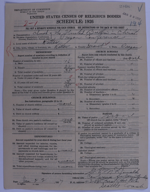 Scan of Church of the United Brethren in Christ: 2948