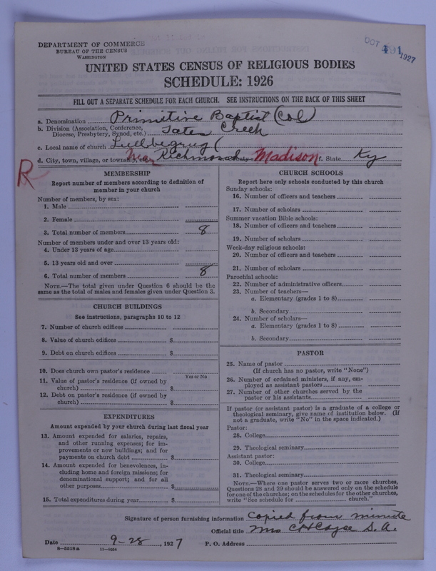 Scan of Colored Primitive Baptists: 491