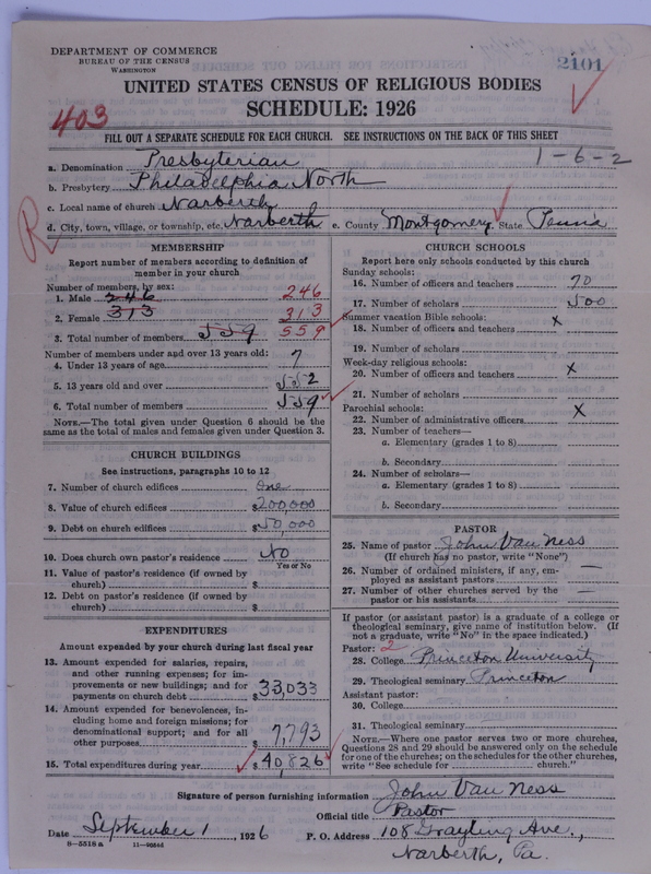 Scan of Presbyterian Church in the United States of America: 2101