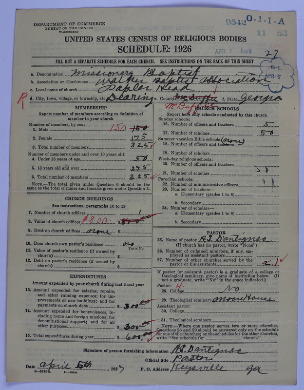 Scan of Negro Baptists: 9542