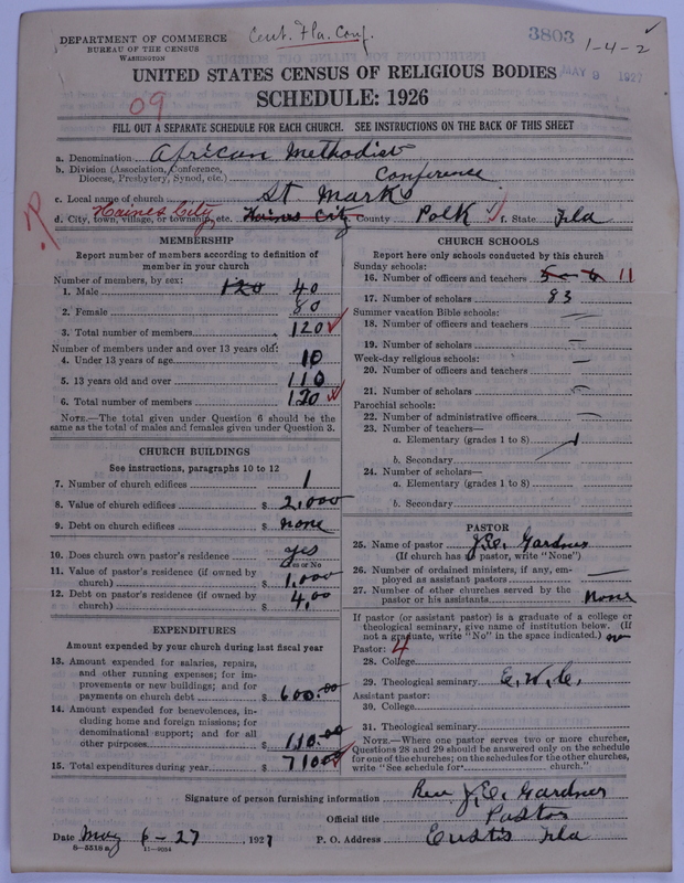 Scan of African Methodist Episcopal Church: 3803