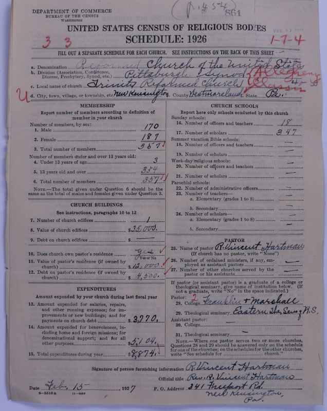 Scan of Reformed Church in the United States: 861
