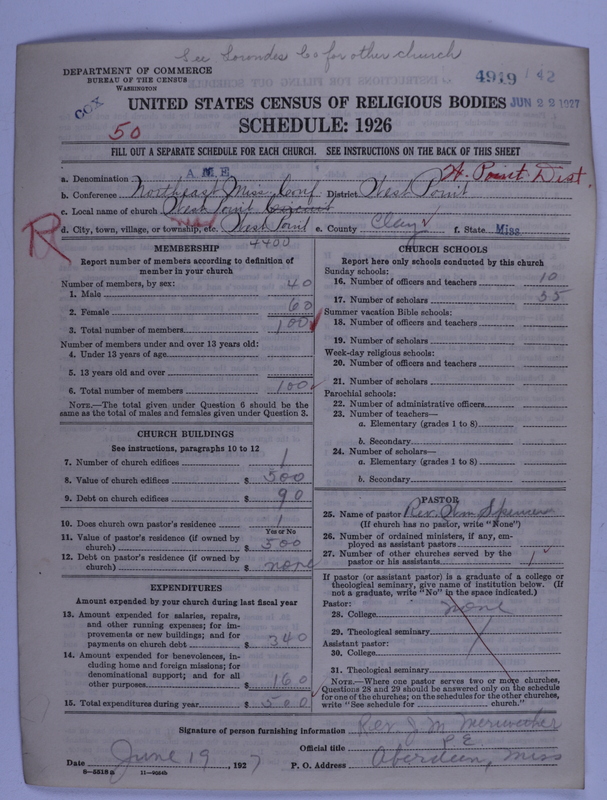 Scan of African Methodist Episcopal Church: 4919