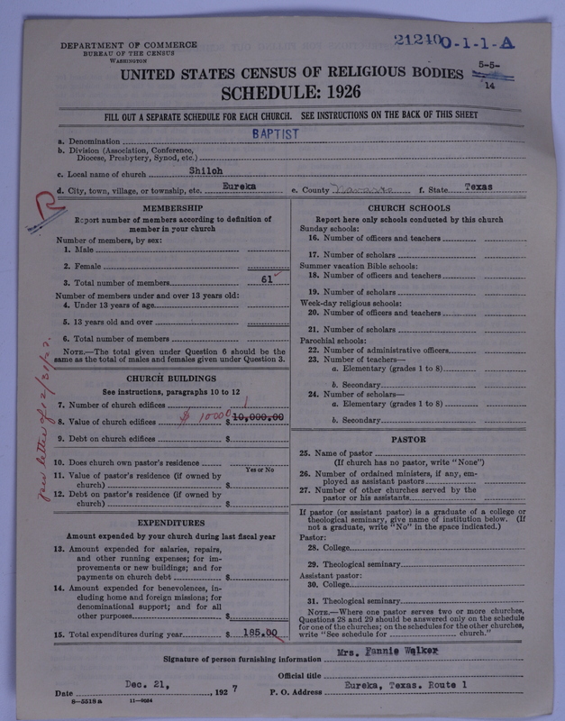 Scan of Negro Baptists: 21240