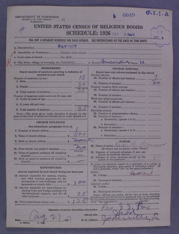 Scan of Negro Baptists: 6049