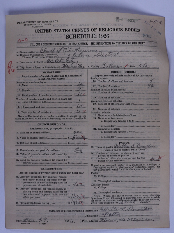 Scan of Church of the Nazarene: 803