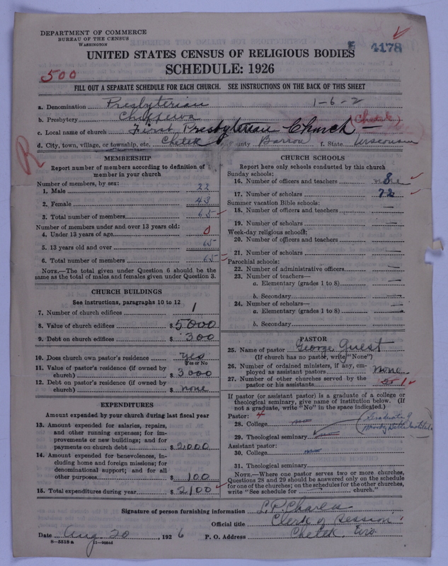 Scan of Presbyterian Church in the United States of America: 4178