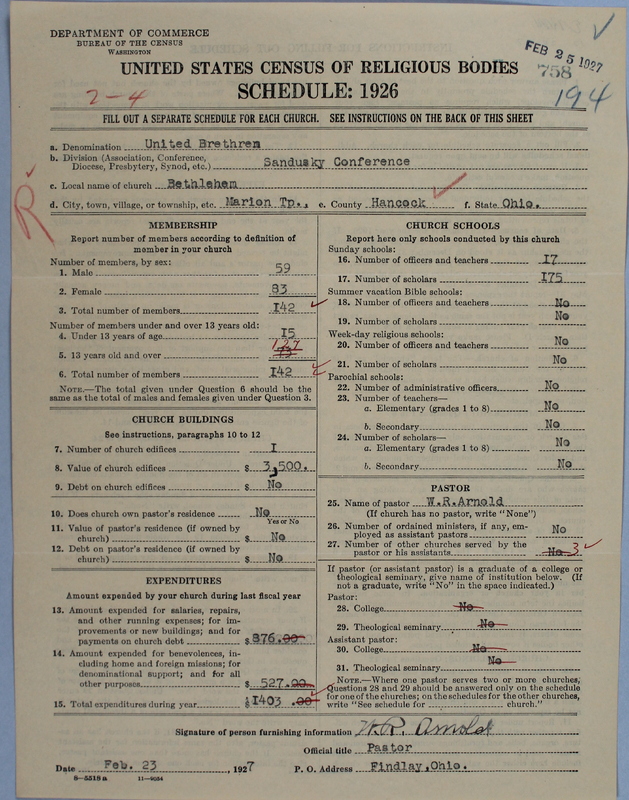 Scan of Church of the United Brethren in Christ: 758