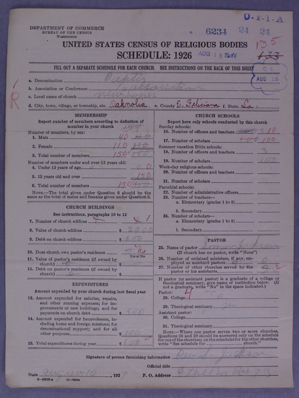Scan of Negro Baptists: 6234