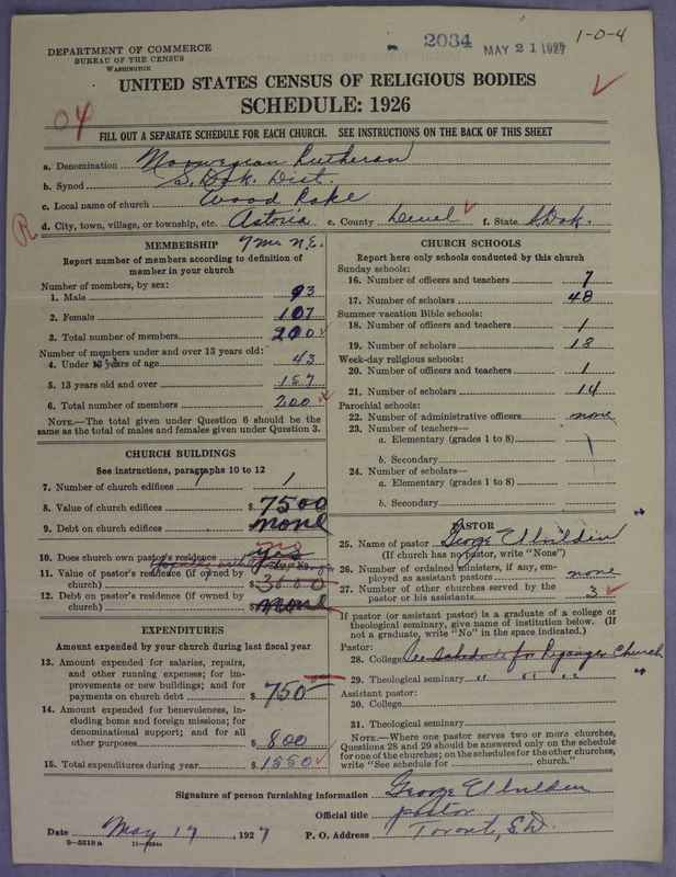 Scan of Norwegian Lutheran Church of America: 2034