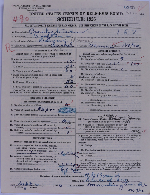 Scan of Presbyterian Church in the United States of America: 6362