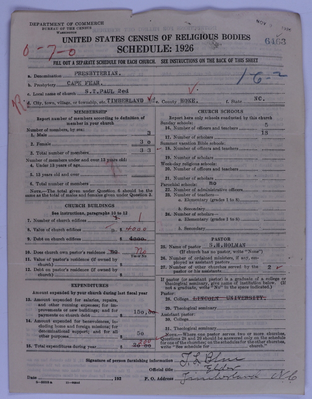 Scan of Presbyterian Church in the United States of America: 6463