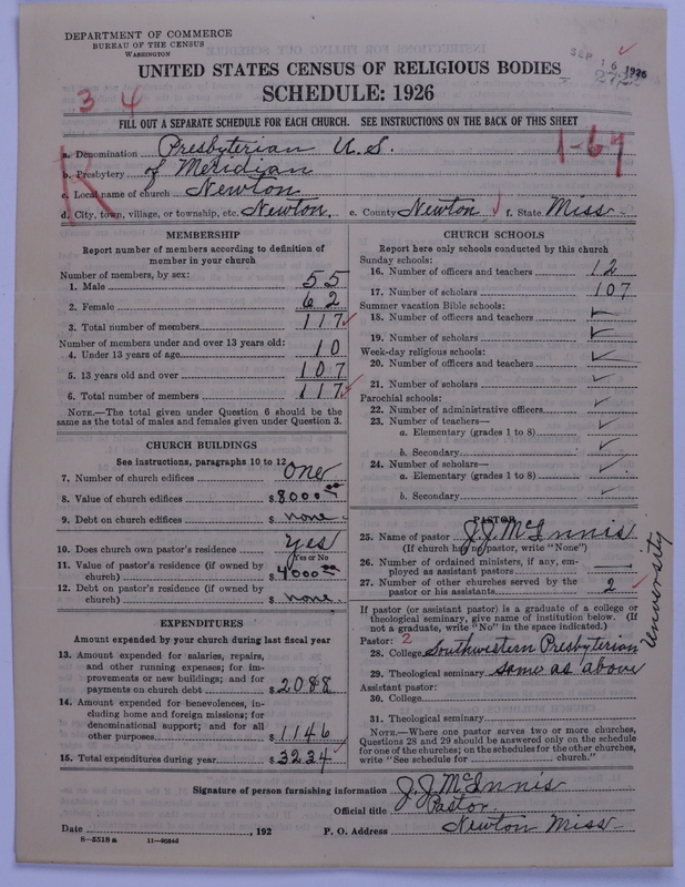 Scan of Presbyterian Church in the United States: 2722
