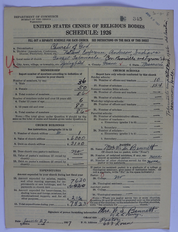 Scan of Church of God (Headquarters, Anderson, Ind.): 345