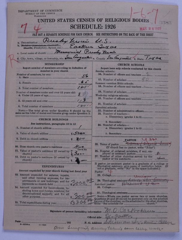 Scan of Presbyterian Church in the United States: 3383