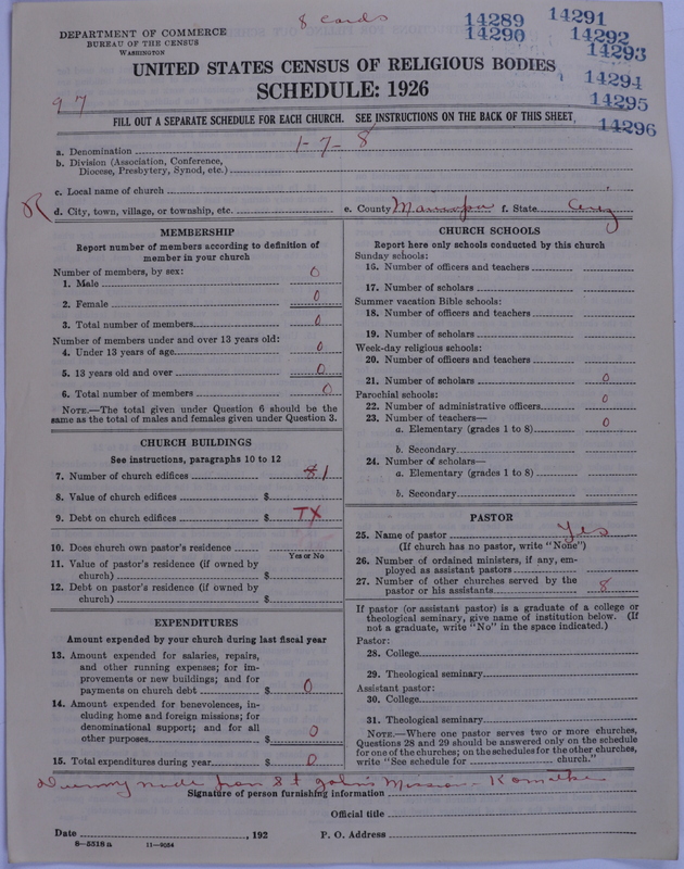 Scan of Roman Catholic Church: 14292