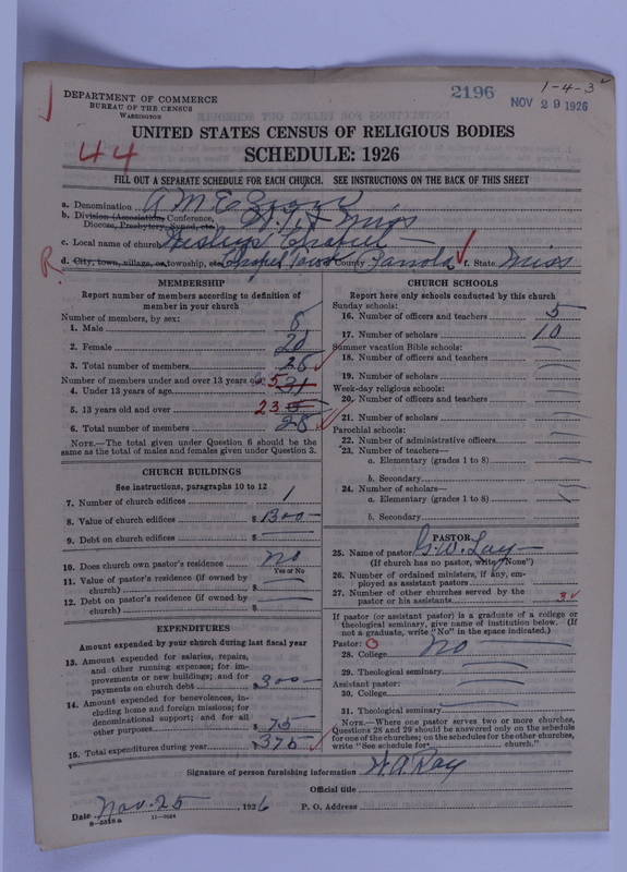 Scan of African Methodist Episcopal Zion Church: 2196