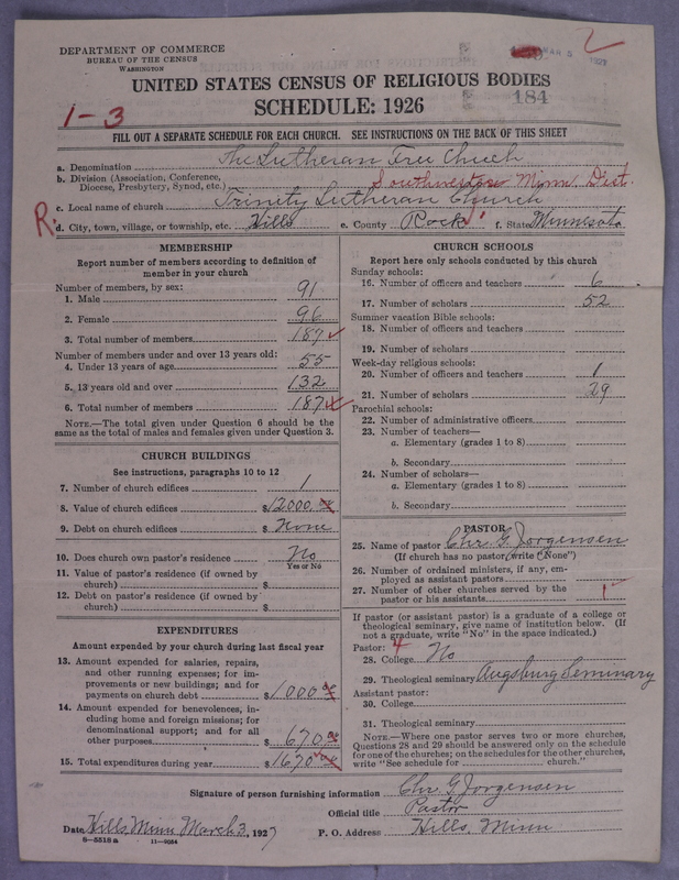 Scan of Lutheran Free Church: 184