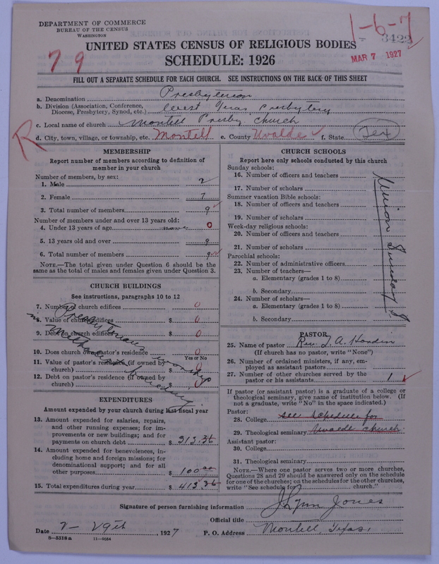 Scan of Presbyterian Church in the United States: 3422