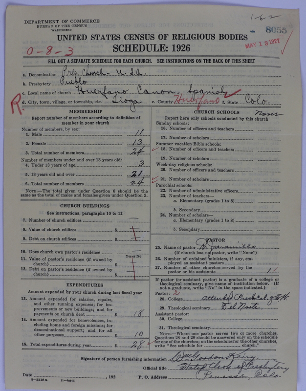 Scan of Presbyterian Church in the United States of America: 8055