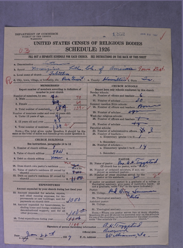 Scan of Norwegian Lutheran Church of America: 1262